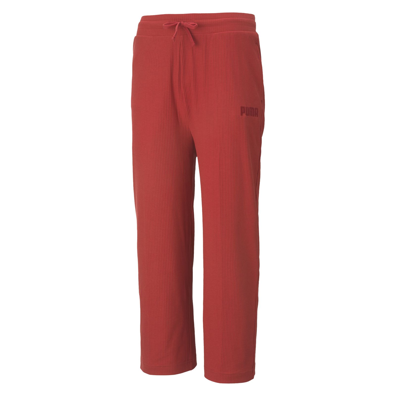 Pantaloni trening PUMA pentru femei MODERN BASICS RIBBED WIDE PANTS - 58593822